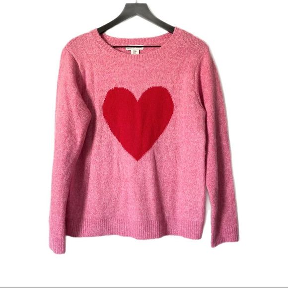 Cupcakes & Cashmere Cozy Knit Heart Sweater - Picture 1 of 5